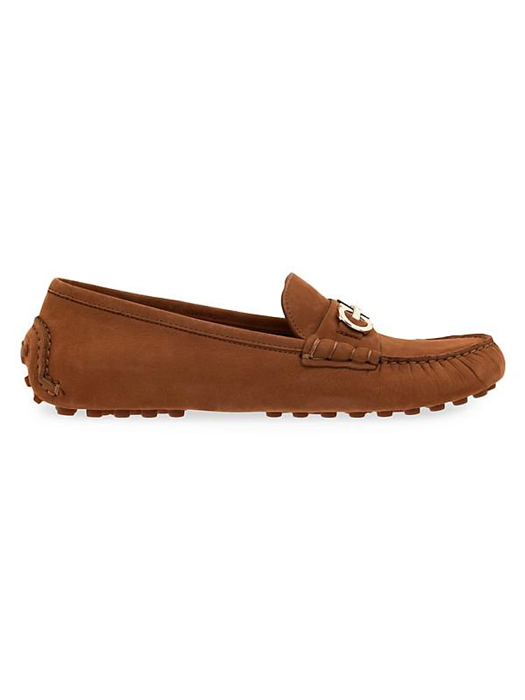 Nubuck Gancini Driving Loafers