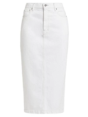 Logan Cotton Midi-Skirt