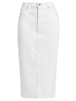 Logan Cotton Midi-Skirt