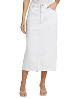 Logan Cotton Midi-Skirt