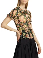 Alona Silk Floral Top