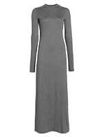 Long-Sleeve Jersey Maxi Dress