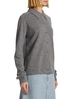 Cashmere Raglan-Sleeve Cardigan