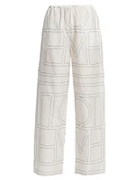 Monogram Cotton-Blend Pajama Pants