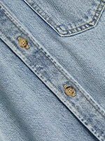 Denim Button-Front Shirt