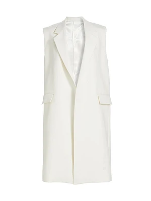 Grain De Poudre Sleeveless Coat