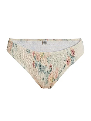 Floral Smocked Bikini Bottom