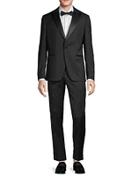 Stretch-Wool Peak-Lapel Tuxedo