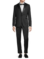 Stretch-Wool Peak-Lapel Tuxedo