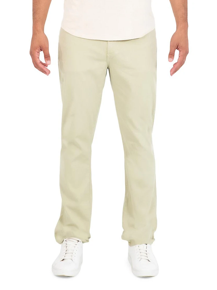 Deniro Linen-Blend Slim-Fit Jeans