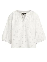 Andie Broderie Blouse