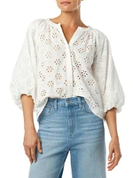 Andie Broderie Blouse