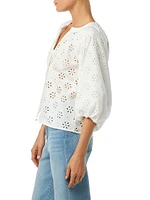 Andie Broderie Blouse