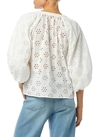 Andie Broderie Blouse