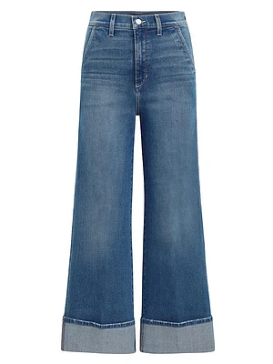 Trixie Cuffed Wide-Leg Jeans