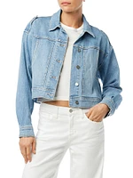 Utility Cropped Denim Jacket