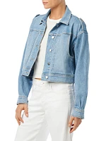 Utility Cropped Denim Jacket