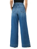 Pleated Denim Trousers