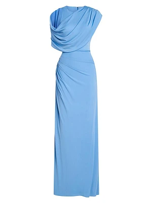 Casi Draped Jersey Gown