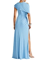 Casi Draped Jersey Gown