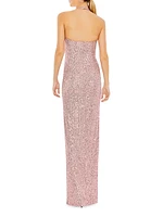 Ieena Sequined Knotted Gown