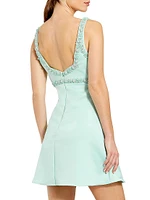 Ieena Beaded & Bow-Embellished Minidress