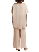 Washable Silk Shirt & Pants Pajamas