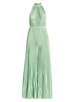 Cinema Pleated Wide-Leg Jumpsuit