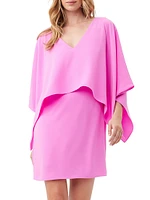 Azzurra Layered Cape Minidress