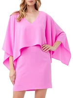 Azzurra Layered Cape Minidress