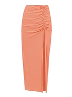 Bela Ruched Midi-Skirt