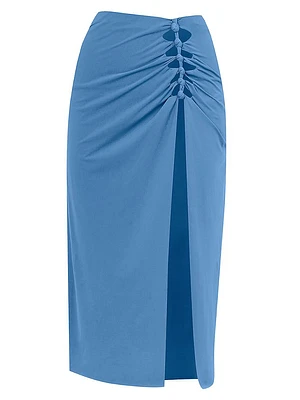 Megan Knotted Cover-Up Skirt