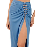 Megan Knotted Cover-Up Skirt