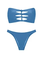 Megan Cut-Out Bandeau Bikini Top