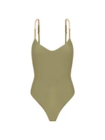 Brooke Beaded One-Piece Swimsuit