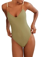 Brooke Beaded One-Piece Swimsuit