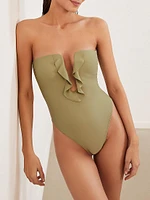 Chris Strapless Notch One-Piece Swimsuit