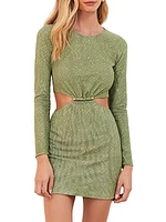 Gaia Naya Geometric Cut-Out Minidress