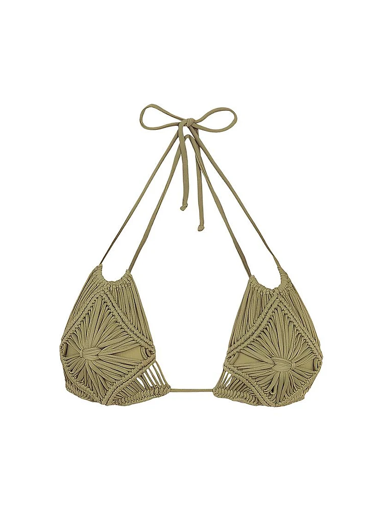 Alice Macramé Bikini Top