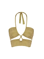 Jules Strappy Cut-Out Halter Swim Top