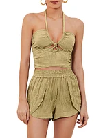 Jules Strappy Cut-Out Halter Swim Top