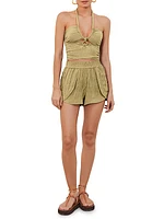 Jules Strappy Cut-Out Halter Swim Top