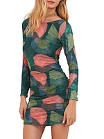 Waterlily Becca Ruched Minidress