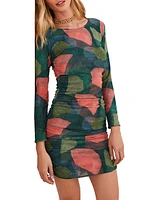 Waterlily Becca Ruched Minidress