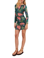 Waterlily Becca Ruched Minidress