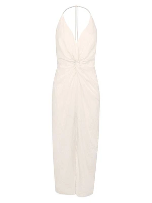 Kana Knotted Halter Midi-Dress