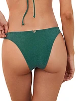 Solid Basic Shimmer Bikini Bottom