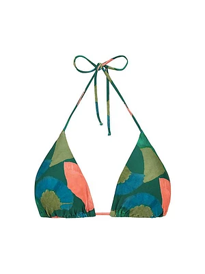 Waterlily Triangle Bikini Top