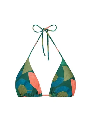 Waterlily Triangle Bikini Top