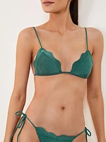 Solid Lou Triangle Bikini Top